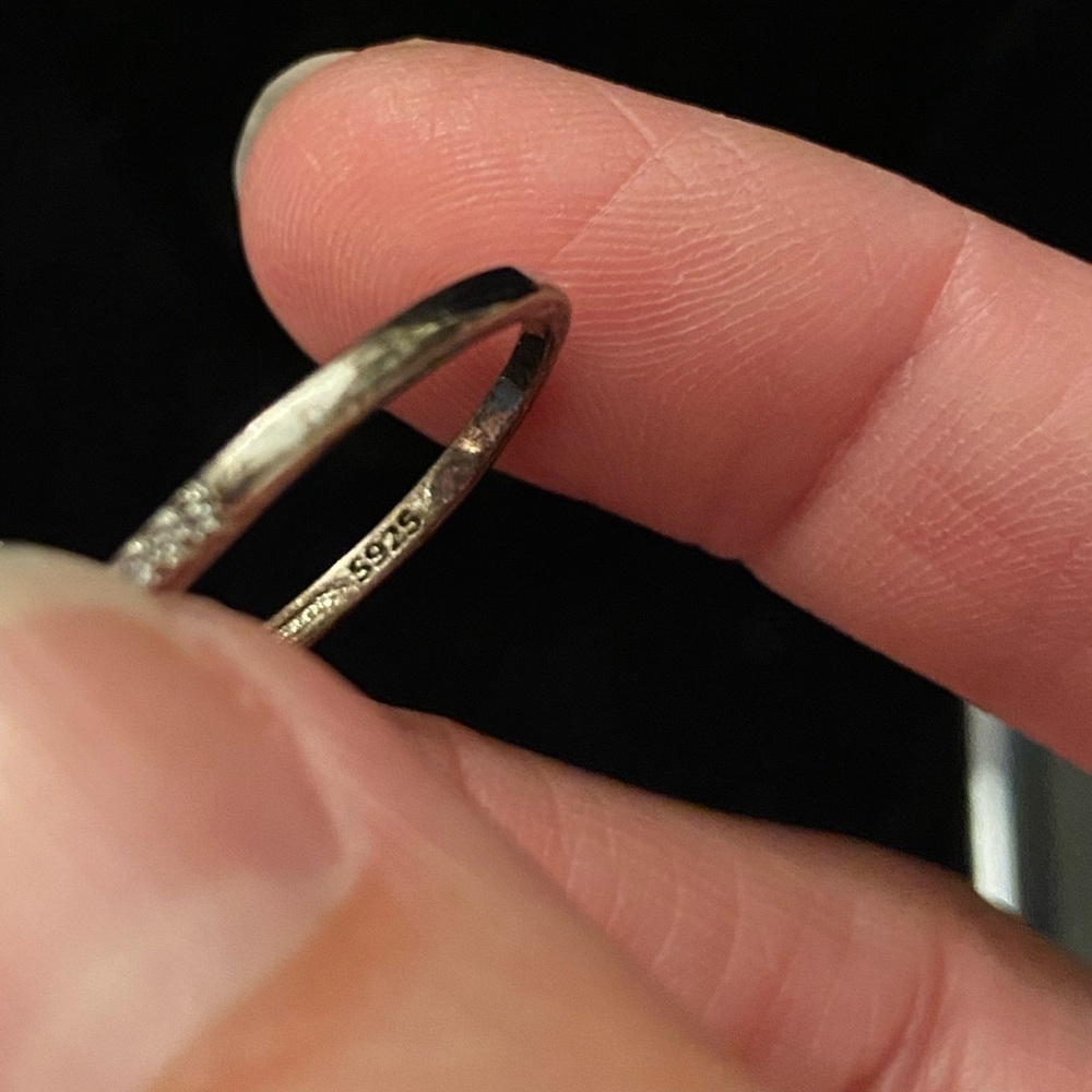 Vintage Art Deco Style Oval Ruby Lab Created Diamond Sterling Silver Ring 9.75 - Picture 6 of 12